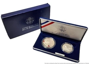 1993 S San Francisco Bill of Rights Proof Dollar Half Dollar Coins W Box - Picture 1 of 6