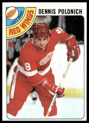 1978-79 Topps #106 Dennis Polonich Detroit Red Wings NM+ - Image 1 of 2