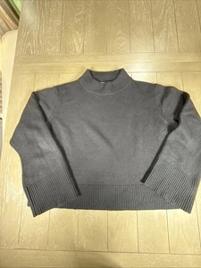 The Reset R Label Pullover Damen Large schwarz Wollpullover Old Money - Bild 1 von 10