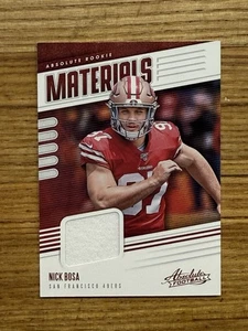 2019 Panini Absolute Absolute Rookie Materials Nick Bosa Rookie Jersey RC 49ers  - Picture 1 of 2