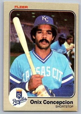 1983 Fleer Onix Concepcion Rookie Kansas City Royals #110 - Image 1 of 2