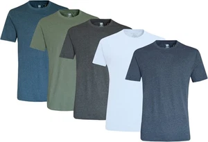 5er Pack T-Shirts Kurzarm Uni Rundhals Oberteil Classic Essential Tee Multipack - Bild 1 von 14