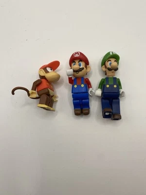 Minifiguras sueltas Nintendo Super Mario K'nex Mario Luigi & Diddy Kong Foto 1 de 4