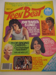 John Travolta, Marie Osmond, David Soul - Teen Beat Magazine 1977 - Imagen 1 de 10