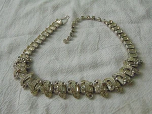 collar de cristales transparentes firmado por Eisenberg vintage necesita cristales - Imagen 1 de 8