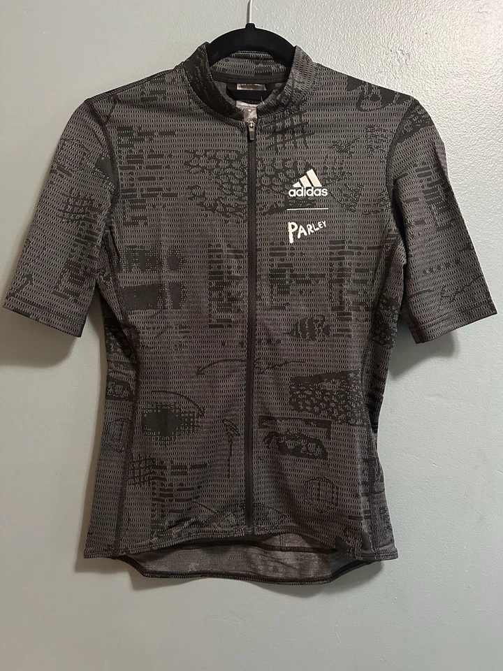Adidas X Parley Short Sleeve Cycling Jersey Women S Black Reflective HF9020