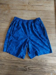 Lululemon Pace Breaker gefütterte Shorts 9" royalblau/schwarz Herren Gr. L Reißverschlusstasche - Bild 1 von 9