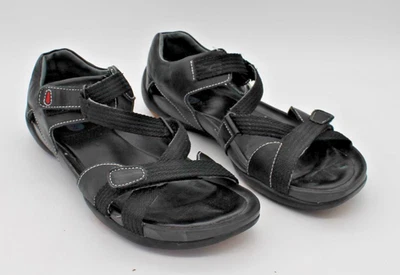 Sandalias negras Wolky para mujer EE. UU. 9,5 UE 41 cómodas gancho y bucle ajustables para caminar Foto 1 de 4