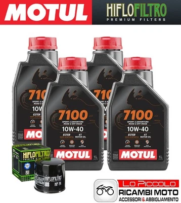 Cutting Kit 4 OIL [MOTUL] 7100 10w40 + FILTER Triumph SPEED TRIPLE 955 2003 - Image 1 of 4