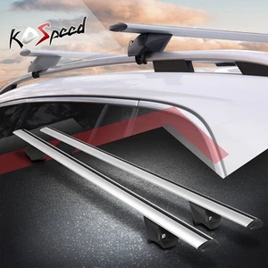 J2 49" Aluminum Adjustable Top Roof Rack Cross Bar Cargo Luggage Carrier Silver - Picture 1 of 10