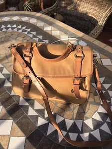 Massimo Dutti Bag Ladies 100% Tan Colour Leather Crossbody Satchel - Picture 1 of 17