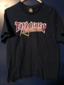 VTG. Thrasher Magazine Blue Large T-Shirt - Picture 1 of 4