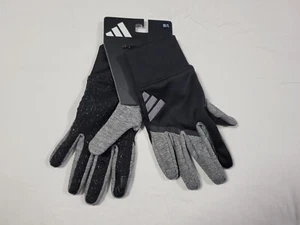 Adidas Warm COLD.RDY Running Comfort Gloves Black -Gray Adult Mens - Picture 1 of 11