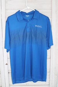 UKY Wildcats Blue POLO SHIRT Mens Size L Captivating embroidered logo NEW - Picture 1 of 5