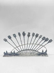 Antik 900 Silber Cocktail Pick Set Columbia Cartagena de Indias 252 Gramm - Bild 1 von 11
