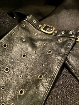 Guantes para mujer de cuero italiano de piel para niños Giorgio Sermoneta de colección ESTILO DESCONTINUADO Foto 1 de 4