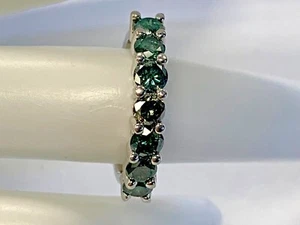 14K DIAMOND WOMENS - GENTS WEDDING Band WHITE GOLD1-1.25 CTTW - Picture 1 of 7
