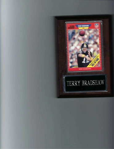TERRY BRADSHAW PLAQUE PITTSBURGH STEELERS FOOTBALL NFL   C5 Cover