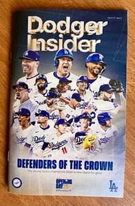 2025 Dodgers Opening Weekend Insider Magazine Welcome Edition - Picture 1 of 2