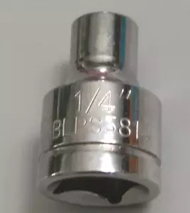 BLUE POINT BLPS3814, UNIDAD DE 3/8"", ZÓCALO DE 1/4"", POCO PROFUNDO 6 PUNTOS. - Imagen 1 de 12