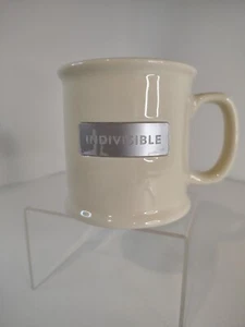 Starbucks INDIVISIBLE mug cup Ivory color Metal Plate Original Made In The USA - Picture 1 of 6