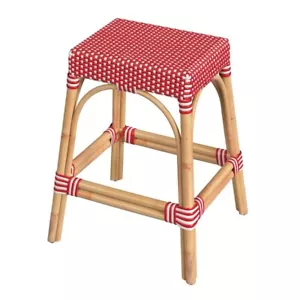 Butler Tobias 24.5" Counter Stool, Rattan Red/White - 5513430 - Picture 1 of 1