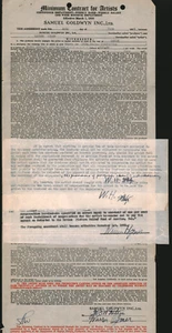 KID MILLIONS / Warren Hymer 1934 unterschriebener Vertrag für die Rolle der "Louie" - Bild 1 von 4