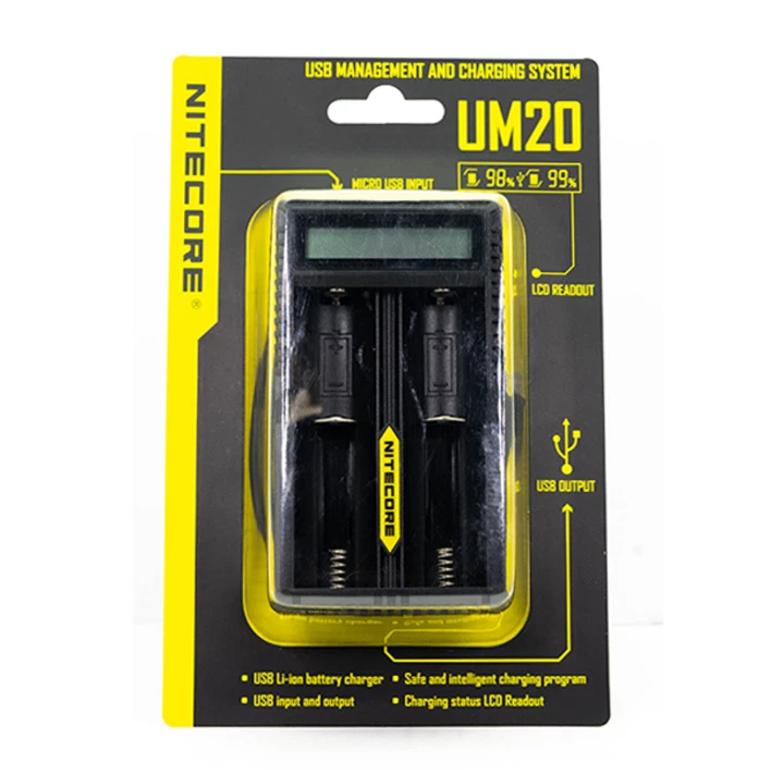 NITECORE Um20 USB Smart Charger for Li-ion/imr
