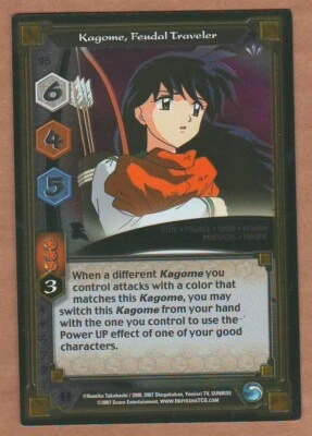 Kagome Feudal Traveler Inuyasha TCG #96 FOIL Keshin Card CCG 1st Edition First - Image 1 of 2