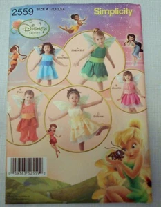 2559 Simplicity ungeschnittenes Muster, Kleinkind Mädchen Fee Kostüme Disney 1/2-4 - Bild 1 von 2