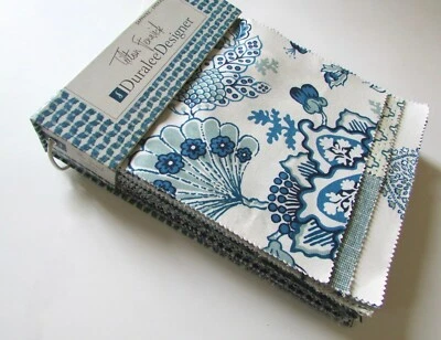 Libro de muestras de tela Duralee zafiro esmeralda tilton Fenwick Foto 1 de 4