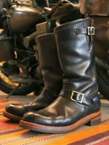 Handmade men black biker boots, motorcycle monk zipper boots for mens - Picture 1 of 4