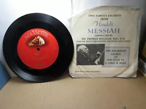 Old 7" 33 RPM Record - RCA Victor SGM 1000 - Royal Philharmonic -Handel Excerpts - Imagen 1 de 2