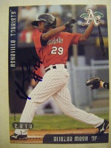 ELIEZER MESA signed 2010 ASHEVILLE TOURISTS baseball card AUTO Autographed D.R.