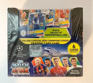 2016-17 Topps Match Attax Champions League UEFA Box 50 Packs Messi Ronaldo - Picture 1 of 3