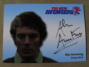 The New Avengers Trading Cards N-A8 Alun Armstrong /George Harris Autograph Card