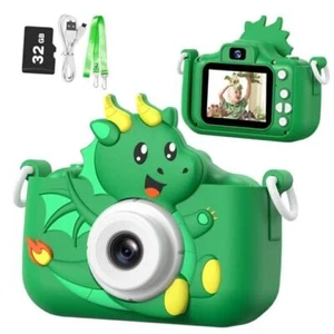 goopow Kids Selfie Camera Toys for Girls Age 3-9, Digital Video Green-h25 - Picture 1 of 8