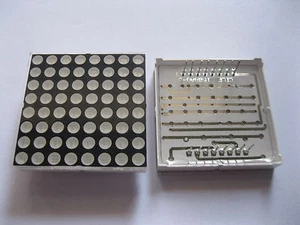 40 pcs Dot Matrix LED Display 3.7 mm 8x8 Red Common Cathode 38x38mm 16pin New - Picture 1 of 1