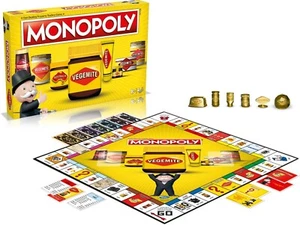 361740 MONOPOLY VEGEMITE EDITION FAST PACED PROPERTY TRADING BOARD GAME AGES 8+ - Picture 1 of 2