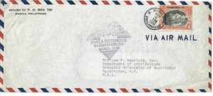 1939 1st FLIGHT BOEING CLIPPER MANILA TO SAN FRANCISCO VIA - Picture 1 of 1