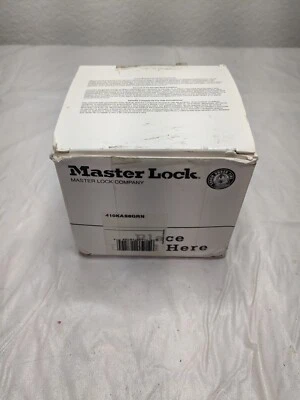 MASTER LOCK Lockout Padlock: Keyed Alike, Thermoplastic Qty 6 410KAS6GRN - Image 1 of 4