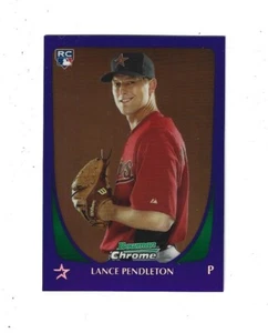 2011 Bowman Chrome Draft Purple Refractors #68 Lance Pendleton HOUSTON ASTROS - Picture 1 of 1