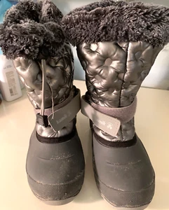 Kamik boy's rubber faux fur lined snow boots Size 3 Y - Picture 1 of 7