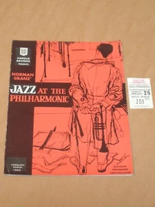Jazz At The Philharmonic 1962 UK Tour Programme (Ella Fitzgerald) + Ticket - Picture 1 of 1