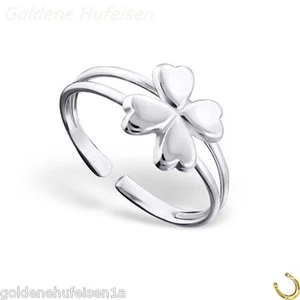 ZEHENRING Kleeblatt 925 Sterling Silber Ring Blatt Fuß-Ring Blume z-574 - Bild 1 von 1