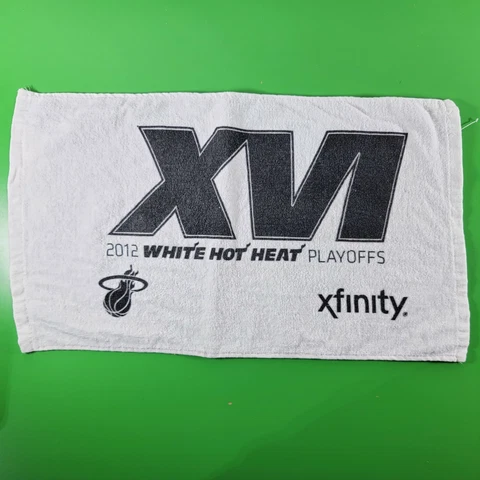 Miami Heat WHITE HOT HEAT PLAYOFFS | Original Bench Towel | 2012 NBA Playoffs Cover