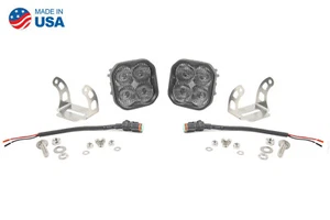 Stage Series 3" SAE/DOT Blanco Deportivo LED Pod (par) Óptica Niebla con Retroiluminación Ámbar - Imagen 1 de 11