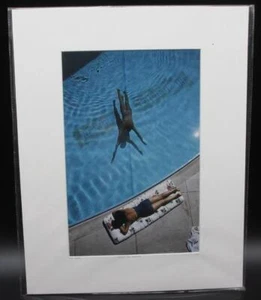 Slim Aarons Swimmer and Sunbather Lake Tahoe Nevada YellowKorner Cert Photograph - Picture 1 of 3