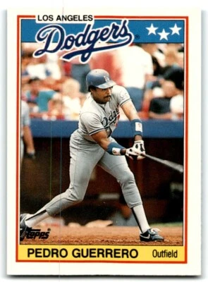1988 TOPPS UK MINIS PEDRO GUERRERO LOS ANGELES DODGERS #28 - Image 1 of 2