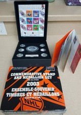  2003 NHL ALL-STAR Canada Post Commemorative Stamp and Medallion Set  FREE SHIP
